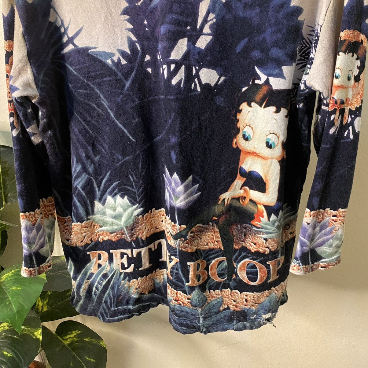 Cartoon Network × Vintage Vintage 1990s Betty Boop AOP Sweatshirt Size US L / EU 52-54 / 3 - 7 Thumbnail