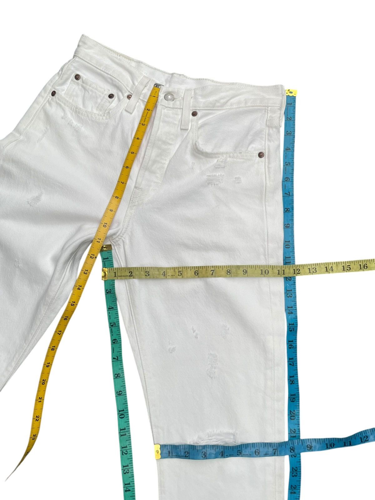 Levi's Levis 501 Big E Skinny Distresed Denim Size US 28 / EU 44 - 13 Thumbnail