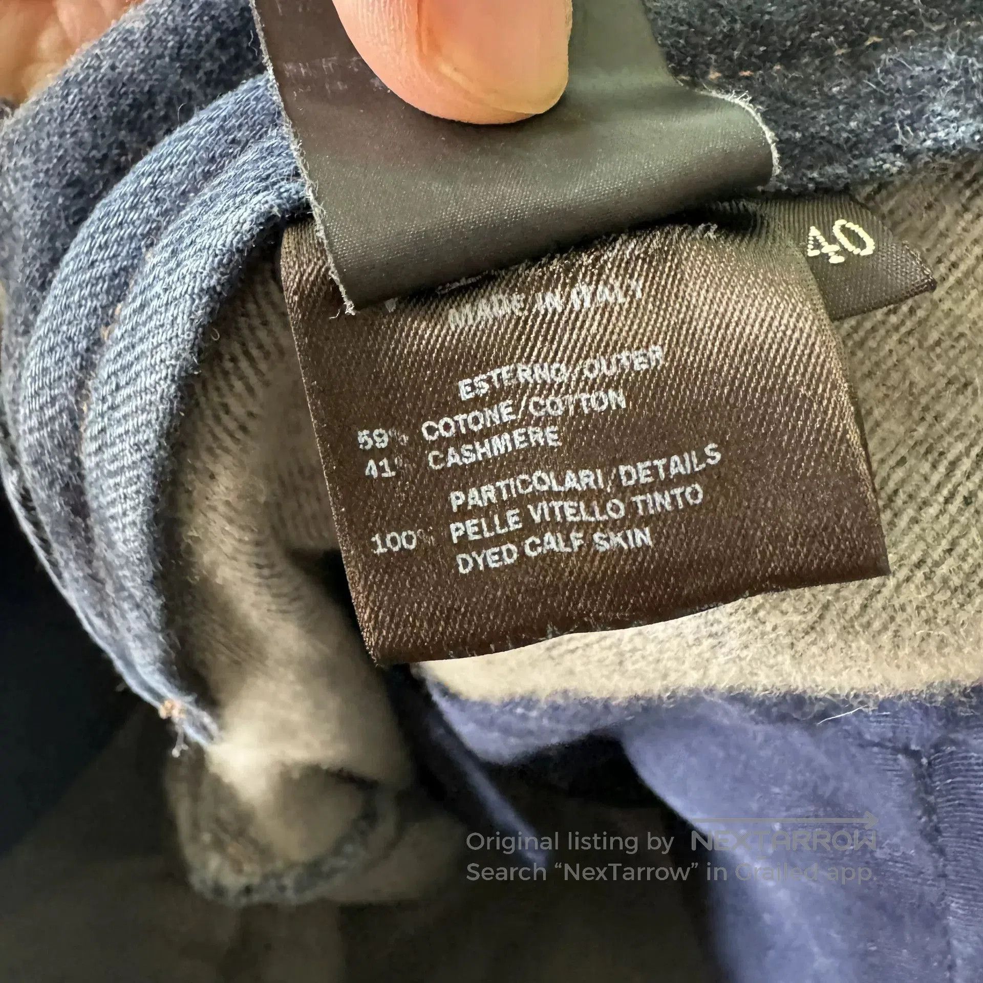 Loro Piana Cashmere Blue Jeans Size 40.