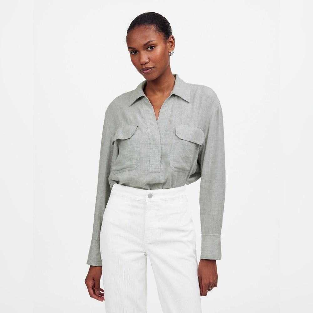 Madewell Madewell Popover Shirt Size S / US 4 / IT 40 - 1 Thumbnail