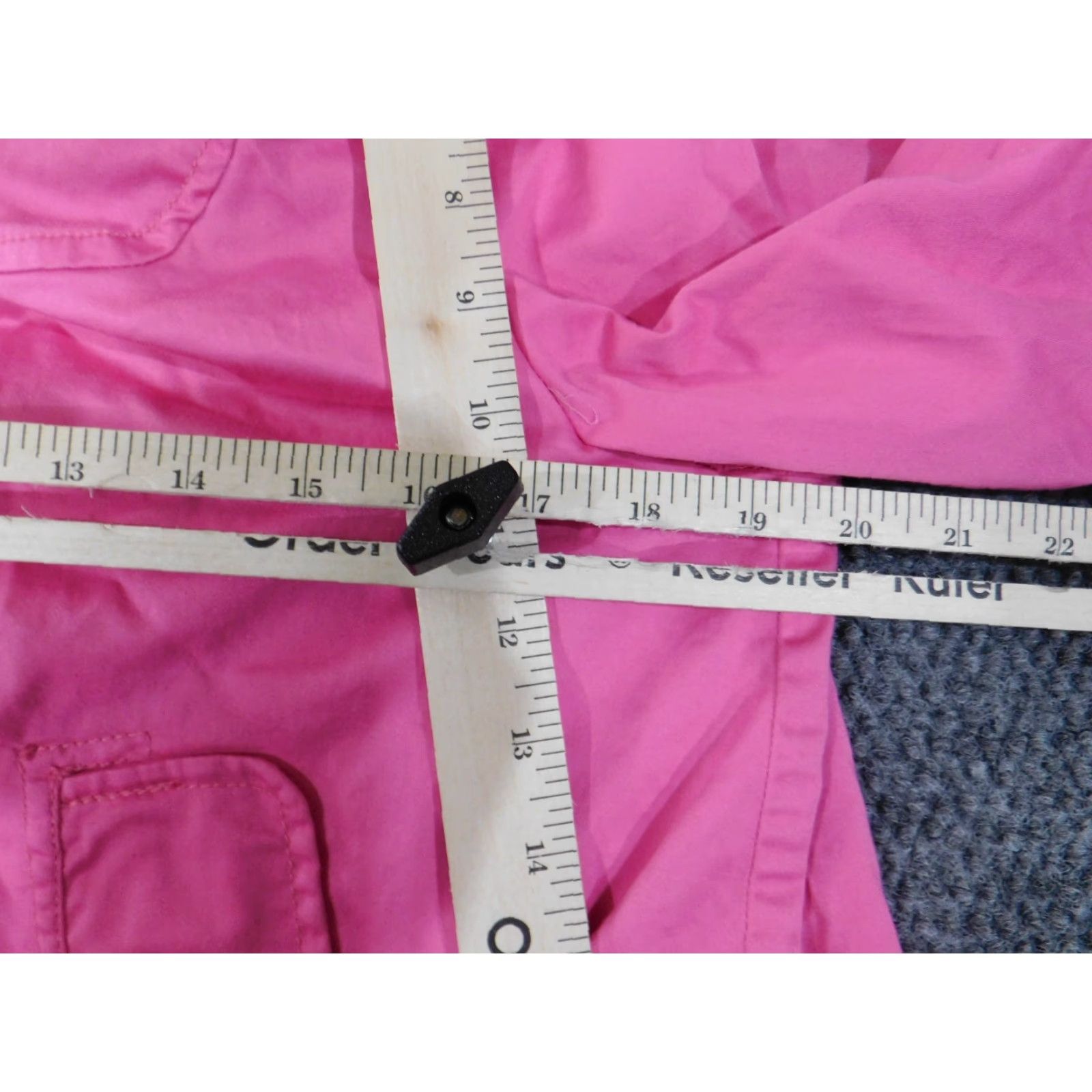 Sandro Sandro Jacket Womens L Pink Button Casual Stretch Cotton Long Sleeve Mid-Length Size L / US 10 / IT 46 - 7 Thumbnail