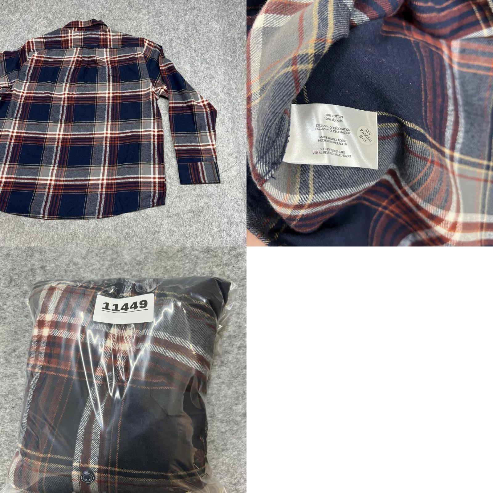Eddie Bauer Eddie Bauer Shirt Mens 2XL Blue Plaid Flannel Long Sleeve Button-Up Casual Outdoor Cotton Size US XXL / EU 58 / 5 - 9 Thumbnail
