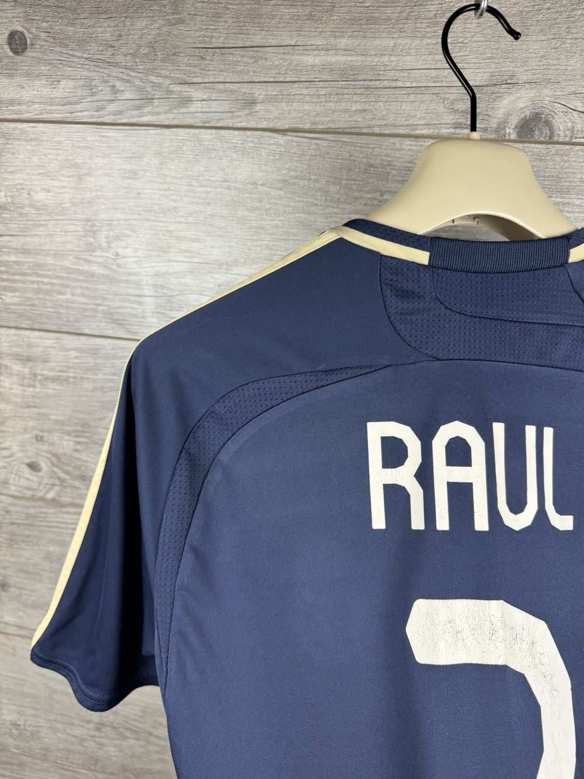 Adidas × Vintage Adidas Real Madrid 2007 Raul Away Saturdays Soccer jersey Size US S / EU 44-46 / 1 - 16 Thumbnail