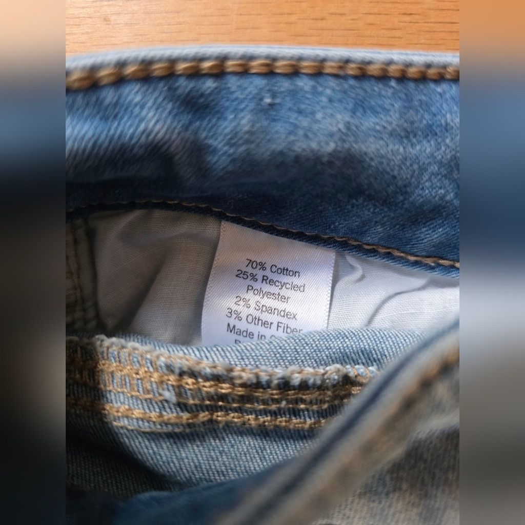 Kohl's SO Distressed Light Blue Women's Skinny Jeans Size 29" - 4 Thumbnail