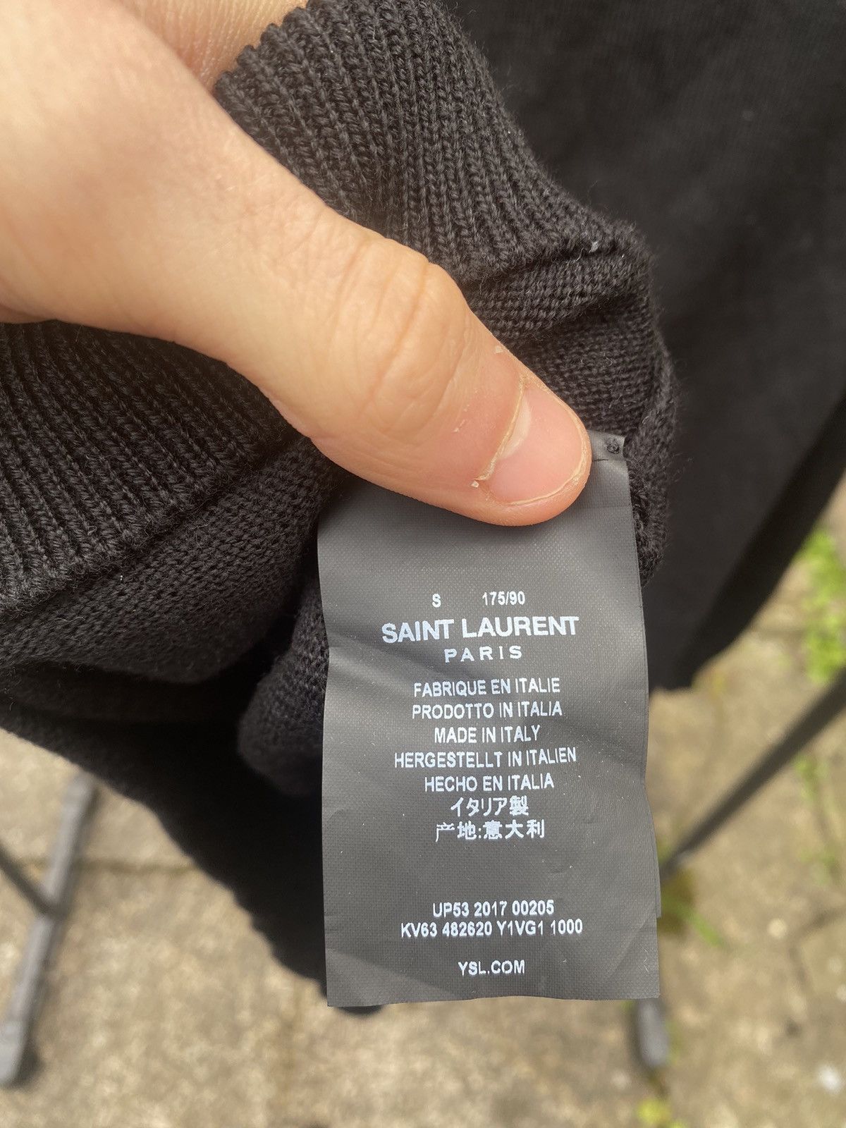 Saint Laurent Paris Saint Laurent Love Patch Wool Sweater Size US S / EU 44-46 / 1 - 4 Thumbnail