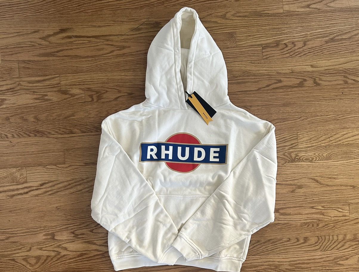 Rhude Vintage white Rhude Hoodie Size US M / EU 48-50 / 2 - 2 Thumbnail