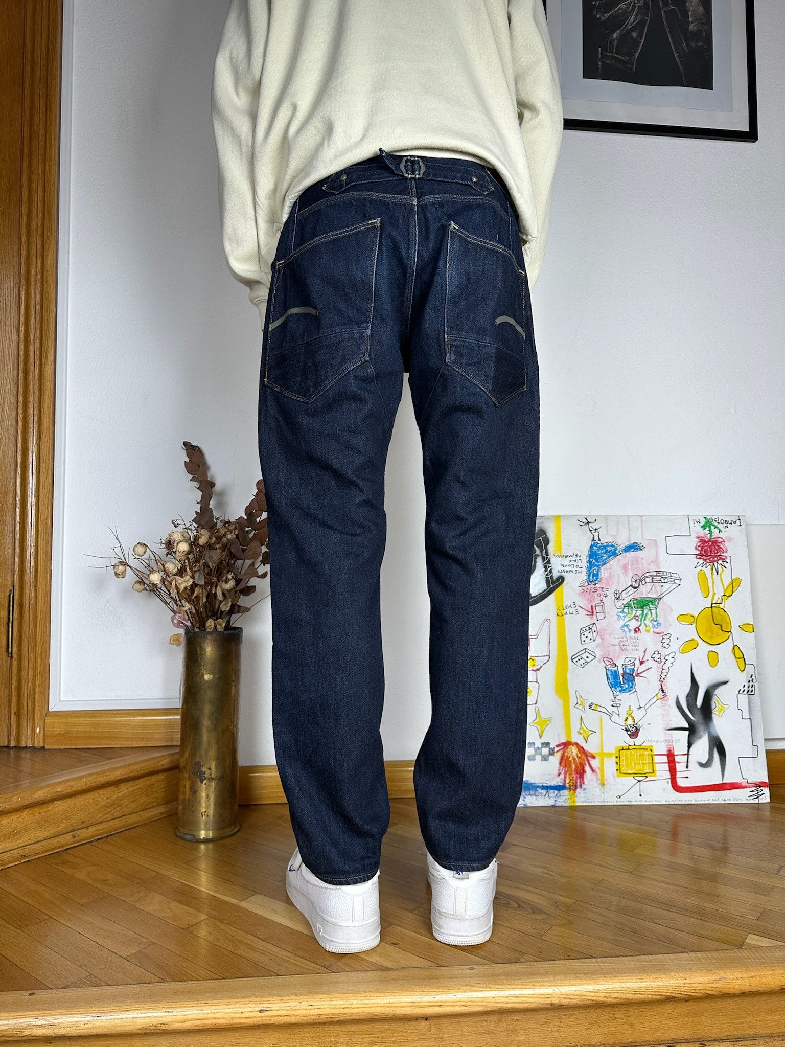 G-Star Gstar jeans vintage Levis Engineered style Denim buckle back Size US 34 / EU 50 - 1 Thumbnail