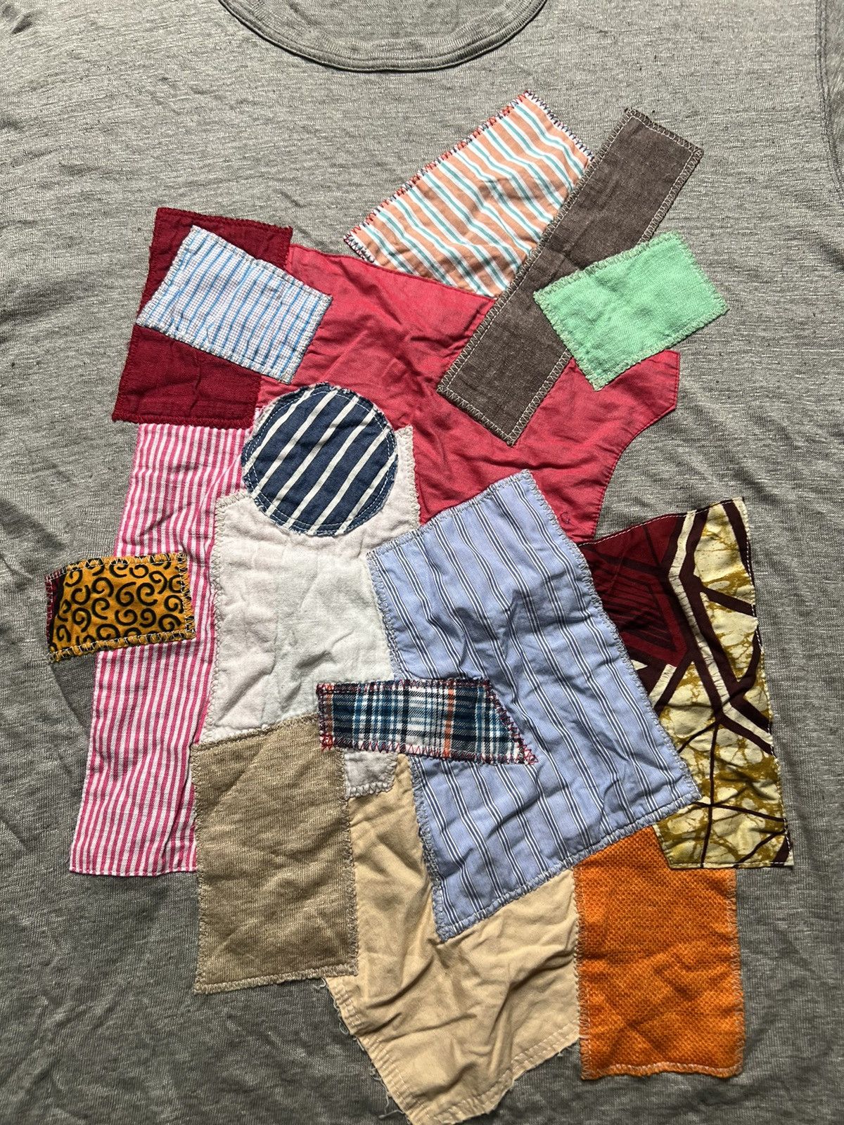 Junya Watanabe Junya Watanabe S/S 16 Linen Patchwork Shirt Size US L / EU 52-54 / 3 - 4 Thumbnail