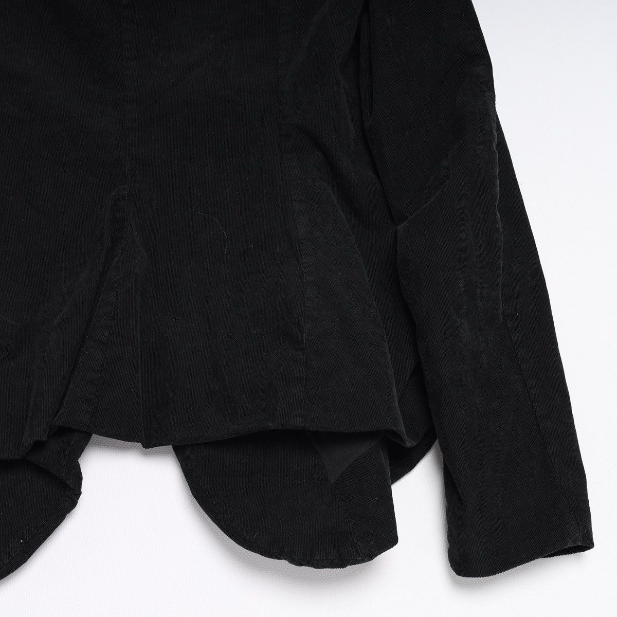 Rundholz Rundholz Corduroy Velvet Blazer Black Jacket Avantgarde Size L / US 10 / IT 46 - 11 Thumbnail
