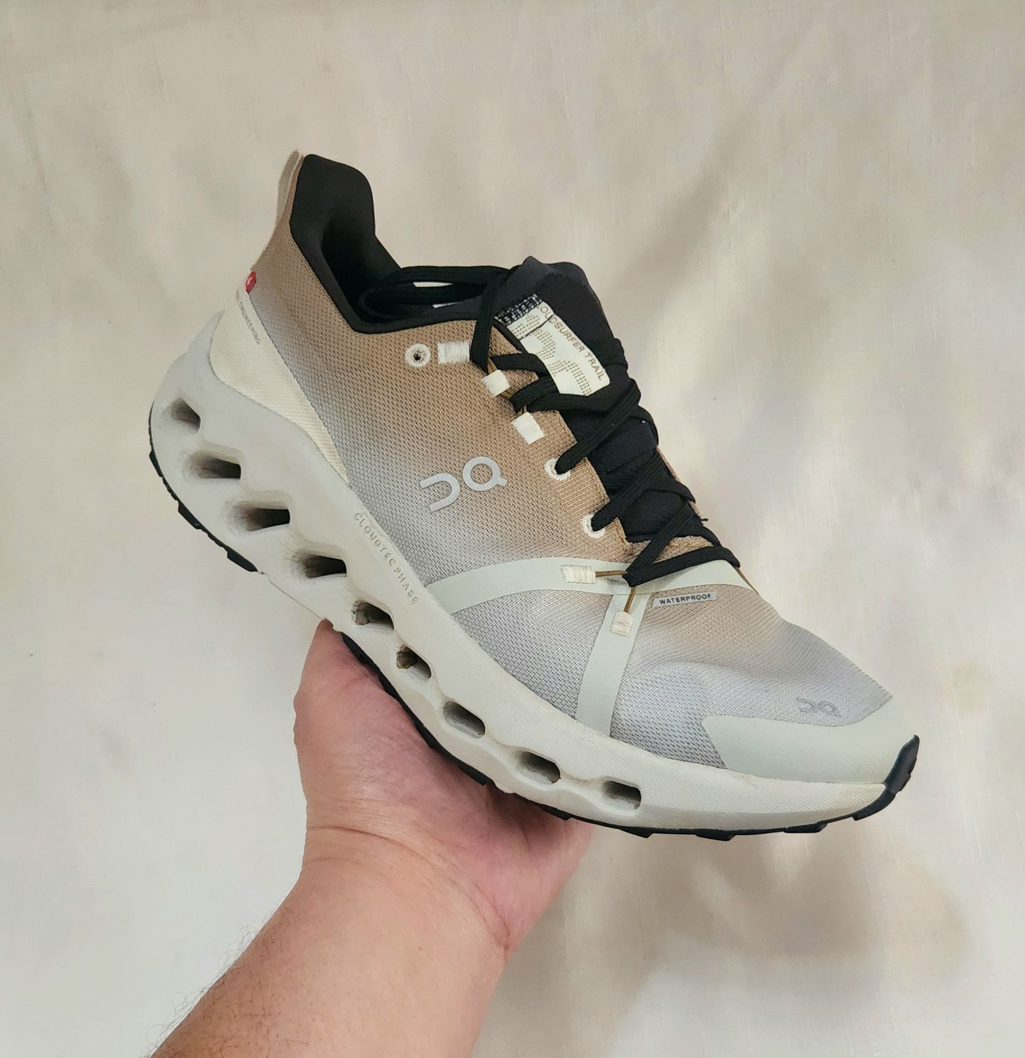 On On Cloudsurfer Trail Waterproof Safari Mineral 3WE10292065 9 Size US 9 / IT 39 - 1 Thumbnail