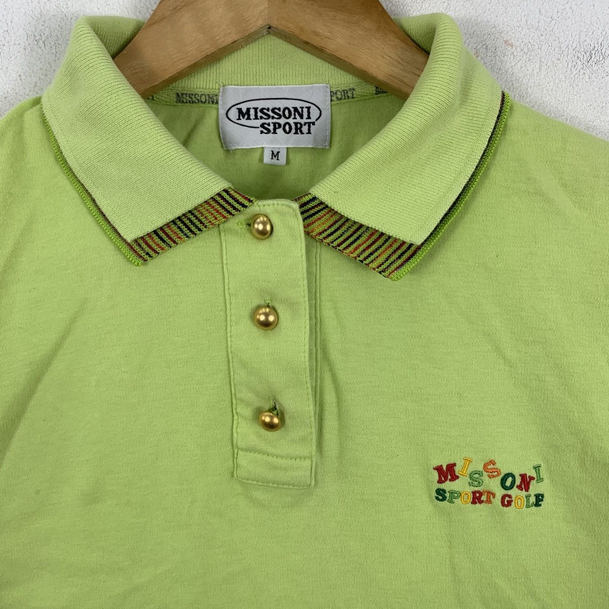 Missoni Vintage MISSONI SPORT GOLF Embroidered Polo Tshirt Size US M / EU 48-50 / 2 - 4 Thumbnail