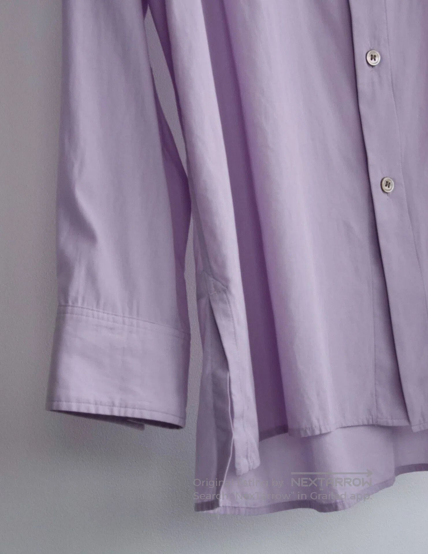 Yohji Yamamoto Elegant Purple Embroidered Shirt by Yohji Yamamoto. Size US XL / EU 56 / 4 - 6 Thumbnail