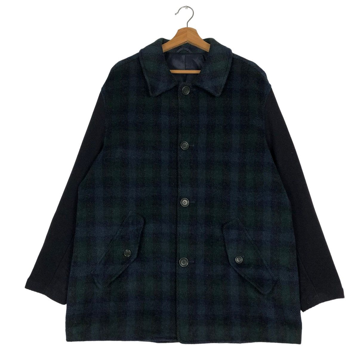 Japanese Brand VINTAGE WOOL DOUBLE BREAST BIKER JACKET RENOWN ISSEY MIYAKE Size US M / EU 48-50 / 2 - 1 Thumbnail