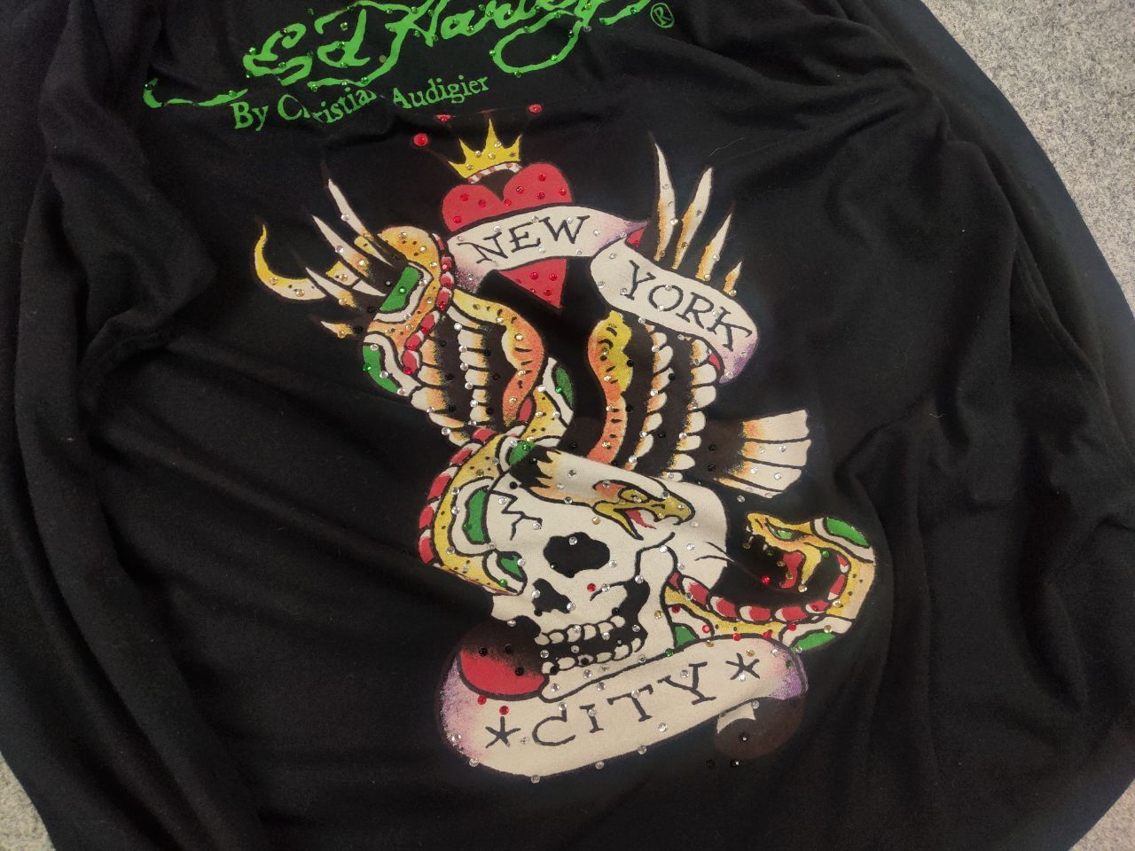 Ed Hardy Vintage Ed Hardy by Christian Audigier Y2K Logo Long Sleeve Size US M / EU 48-50 / 2 - 8 Thumbnail