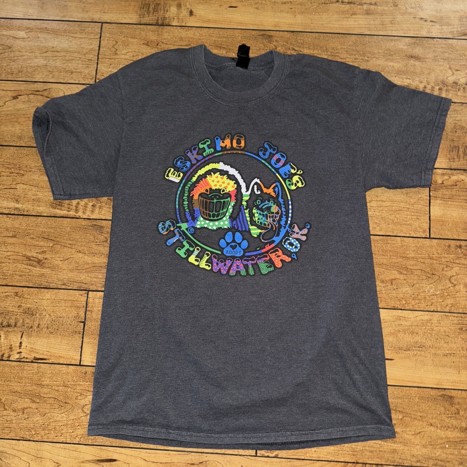 Band Tees × Japanese Brand × Vintage Eskimo Joes Rescue Pet T-Shirt Gray M 18x27 Animals Size US M / EU 48-50 / 2 - 3 Thumbnail