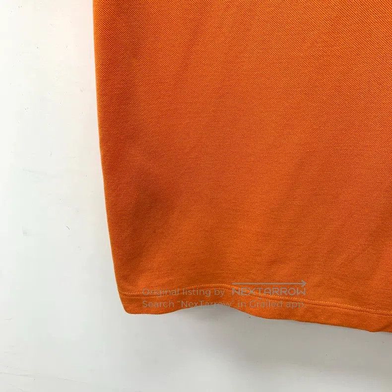 Hermes Hermes Orange pocket H-letter embroidered cotton polo shir Size US L / EU 52-54 / 3 - 4 Thumbnail