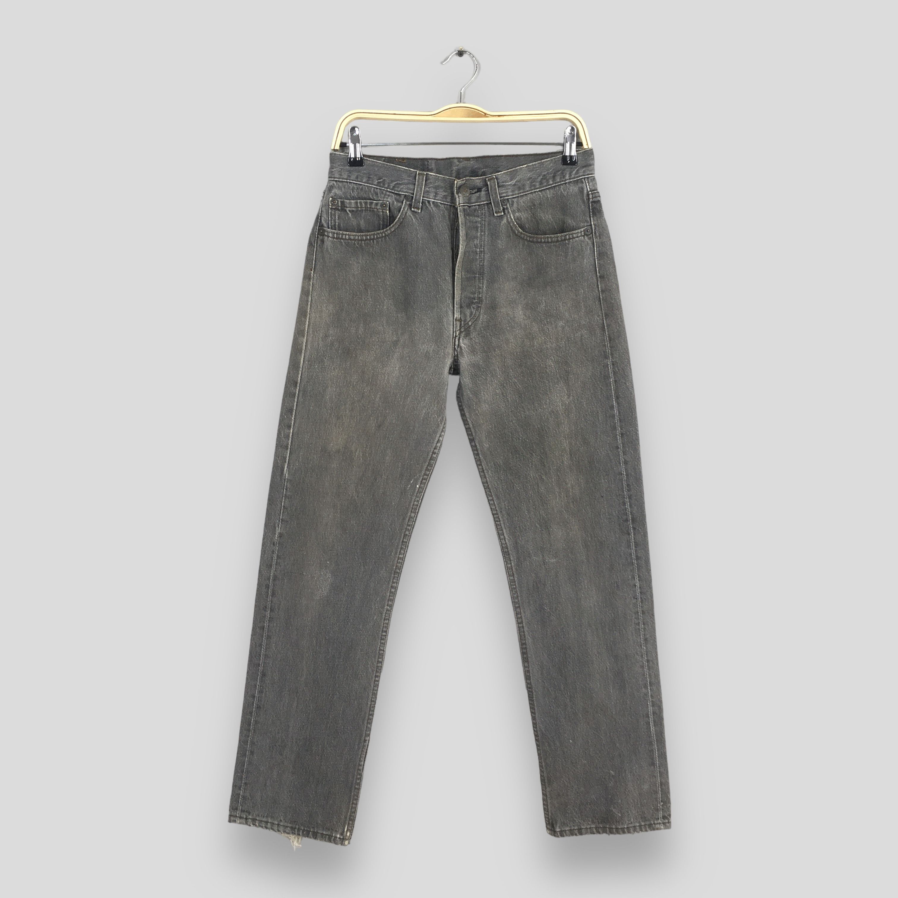 Levi's Size 28x29 Vintage 80s Levi's 501 Black Jeans S748 Size US 28 / EU 44 - 1 Thumbnail