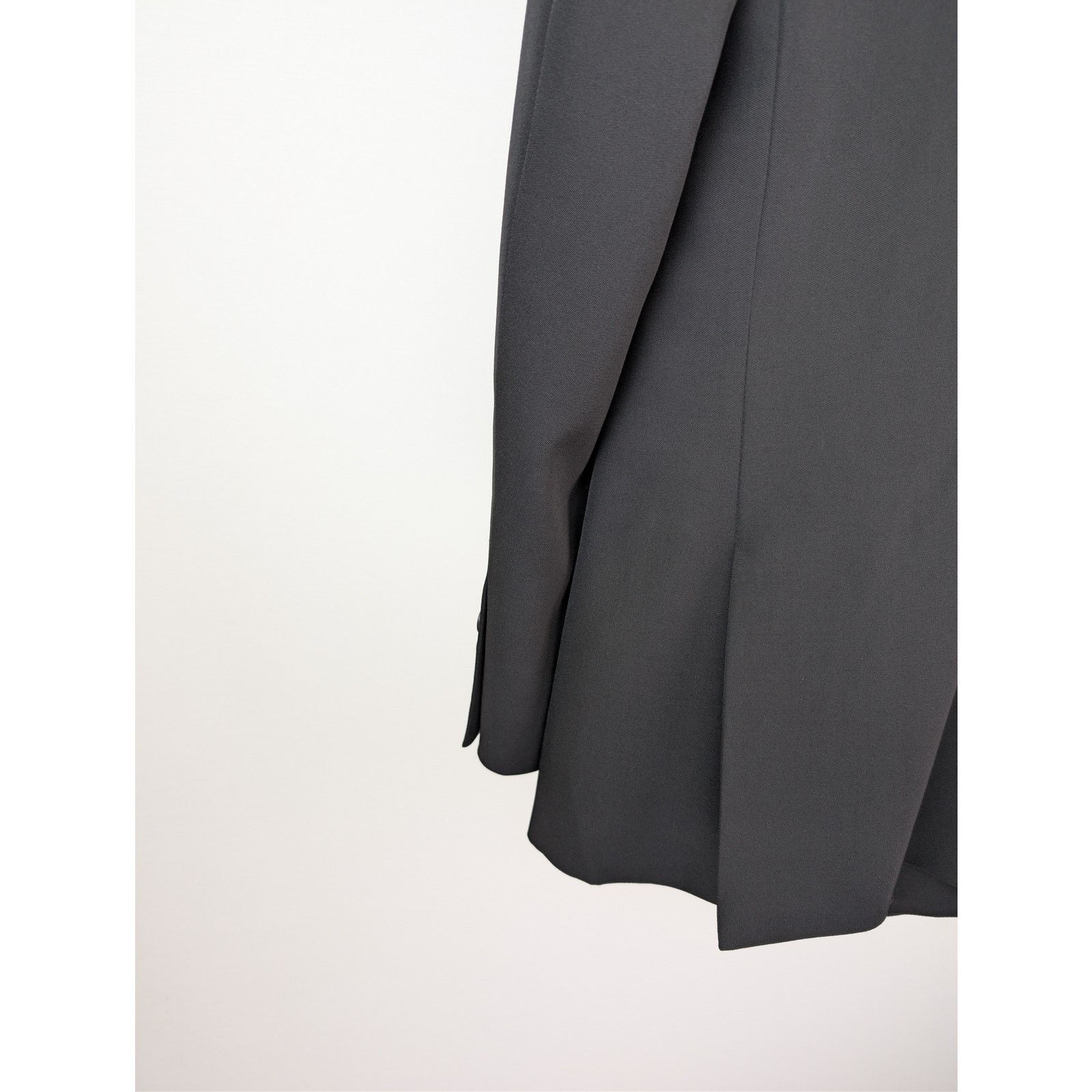Balenciaga o1rshd1 Wool Barathea Shrunk DB Blazer / Jacket in Black Size US M / EU 48-50 / 2 - 15 Thumbnail