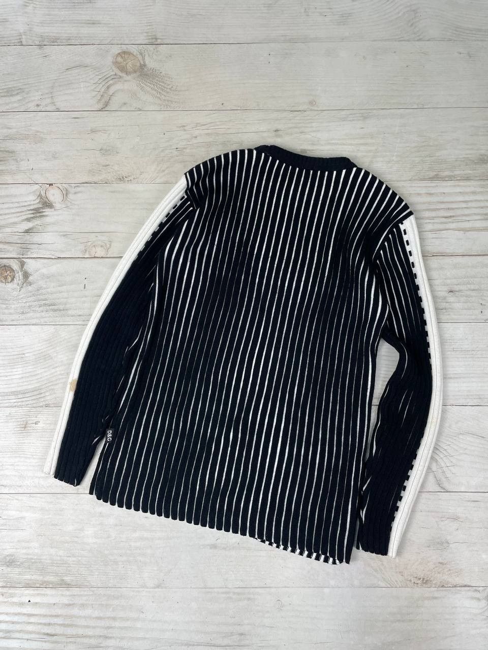Dolce & Gabbana Vintage Dolce Gabbana Big Logo Knit Sweater Striped Size US M / EU 48-50 / 2 - 13 Thumbnail