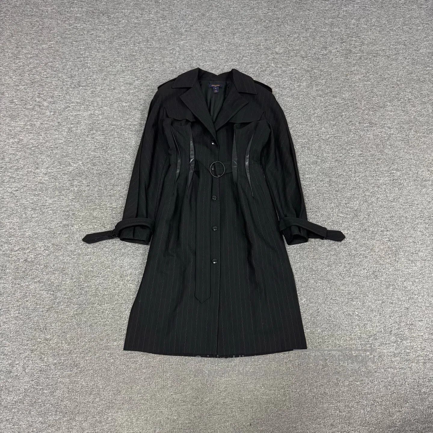 Louis Vuitton Louis Vuitton Leather patchwork, vertical striped trench c Size S / US 4 / IT 40 - 1 Thumbnail