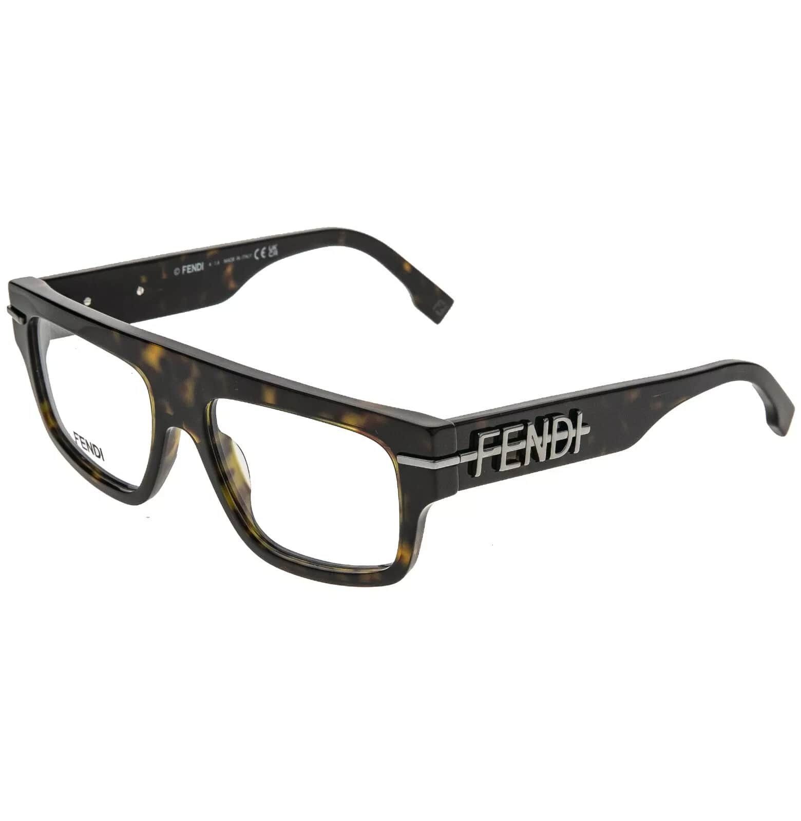 Fendi FENDI FENDIGRAPHY HOBO LOGO 50062 052 Eyeglasses FE50062I Size ONE SIZE - 9 Thumbnail