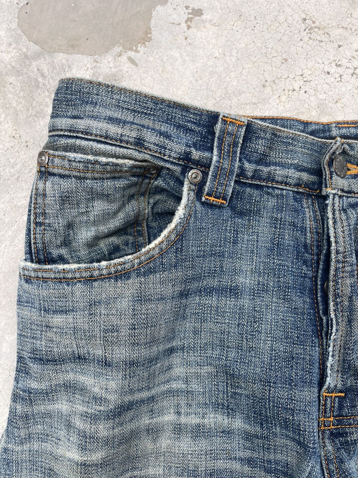 Nudie Jeans Nudie Jeans Co. Even Steven "Heaven Broken Blue" Distressed Size US 32 / EU 48 - 4 Thumbnail
