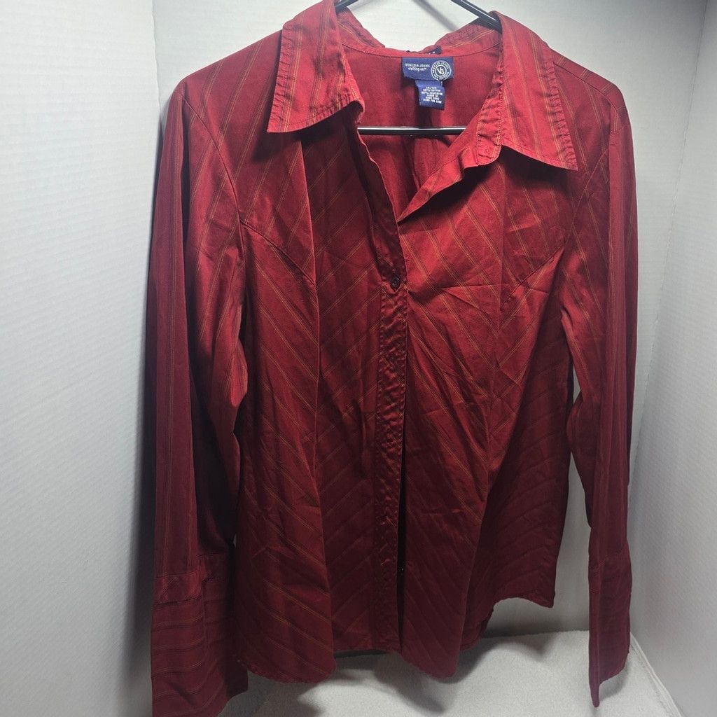The Unbranded Brand Venezia Jeans Red Shirt Size M / US 6-8 / IT 42-44 - 1 Thumbnail