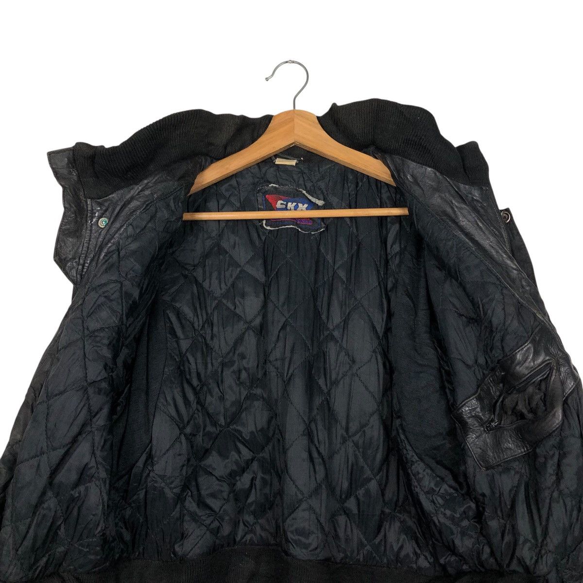 Japanese Brand 📌Vintage Biker Genuine Leather Jacket CKX Issey Miyake Size US M / EU 48-50 / 2 - 15 Thumbnail