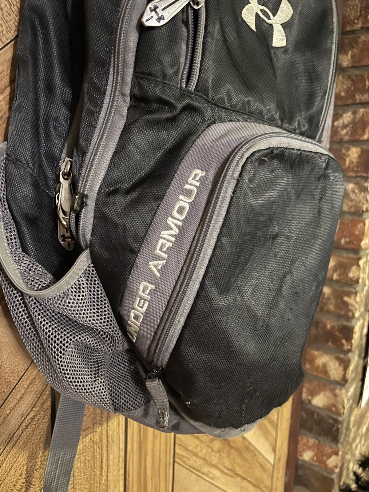Under Armour Under Armour Hustle Storm Black Backpack Hiking Travel Bag Size ONE SIZE - 5 Thumbnail