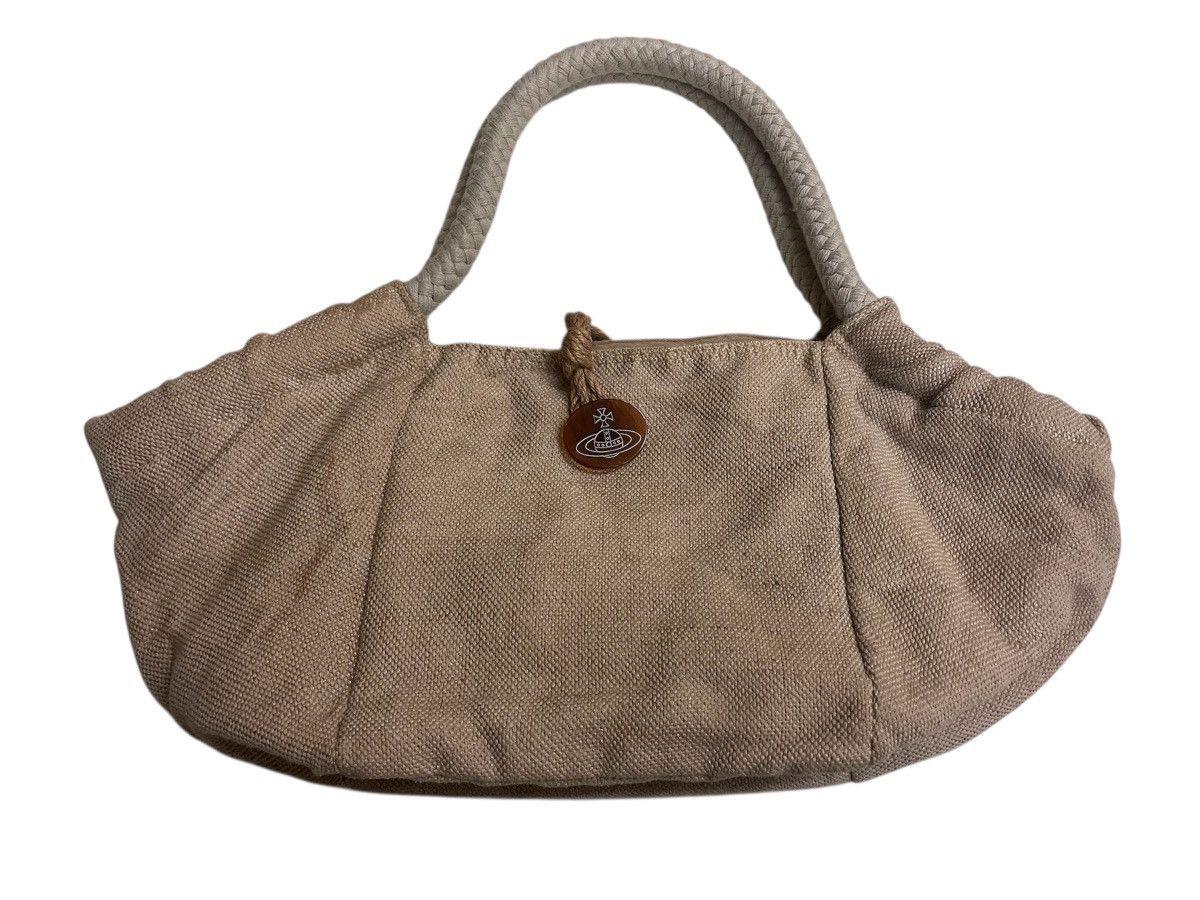 Seditionaries Vivienne Westwood Top Handle Knitwear Bag in Beige, Women's