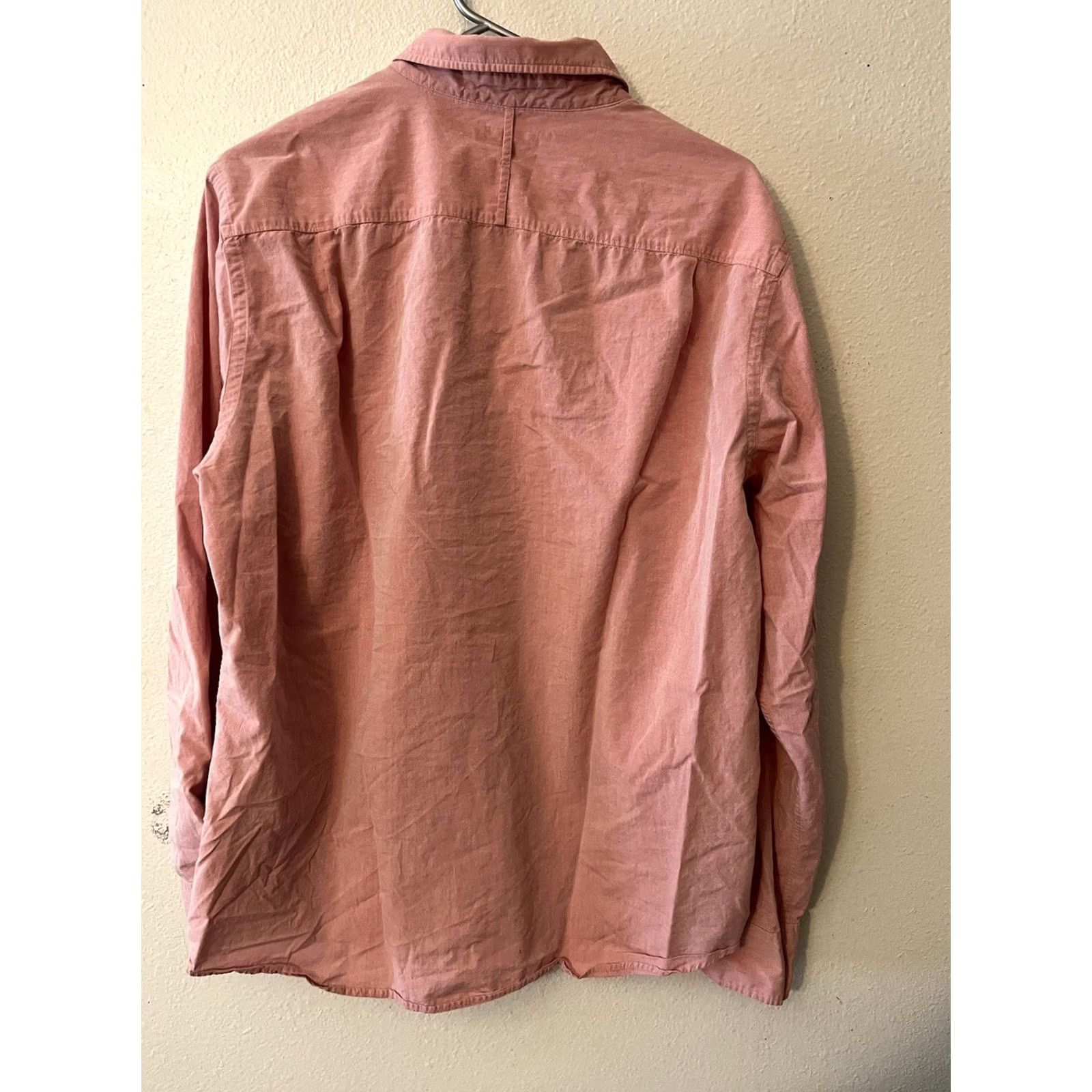 Vintage Hawker Rye Regular Button Down Shirt Mens Sz L Pink Solid Cotton Size US L / EU 52-54 / 3 - 3 Thumbnail