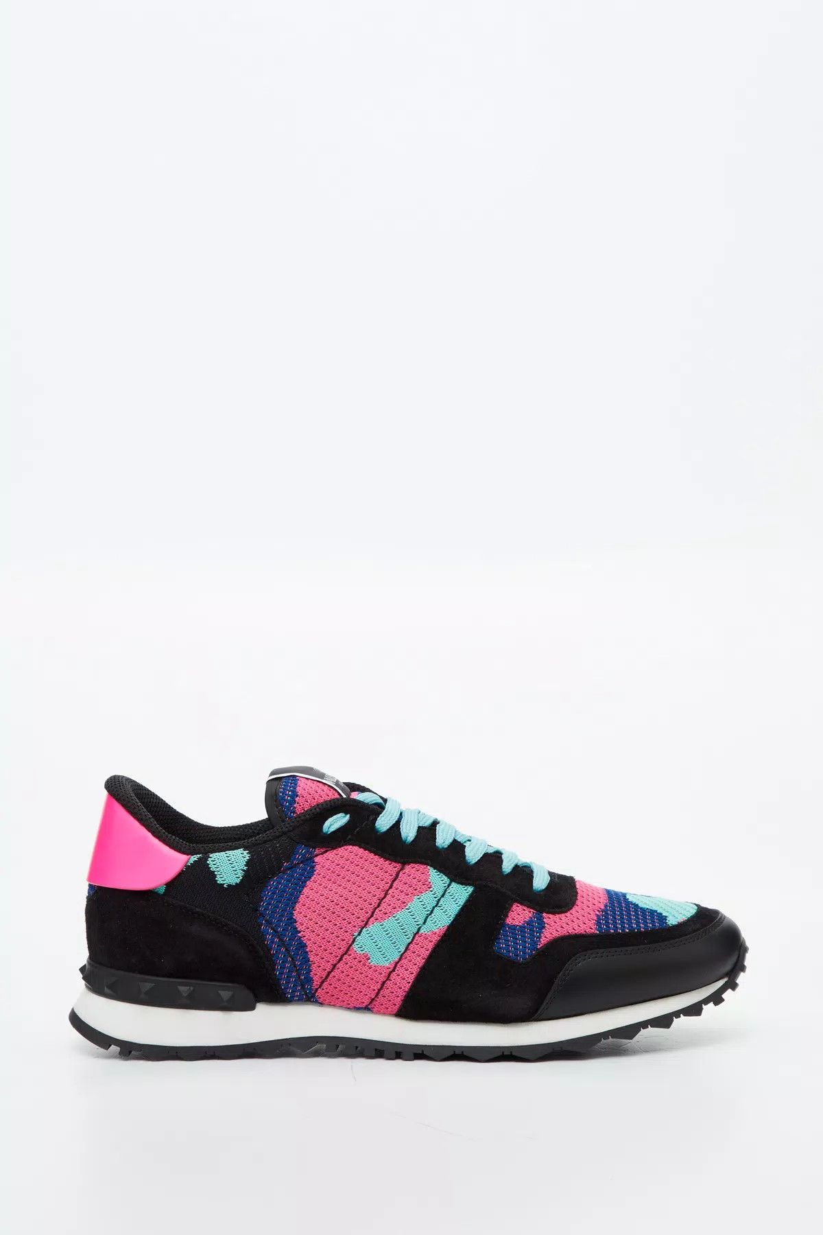 Valentino oc11z0625 Mesh Fabric Rockruner Sneaker in Multicolor Size US 12 / EU 45 - 1 Thumbnail