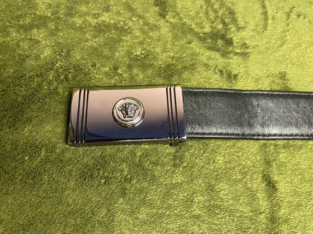 Versace Versace black leather belt Size 36 - 3 Thumbnail