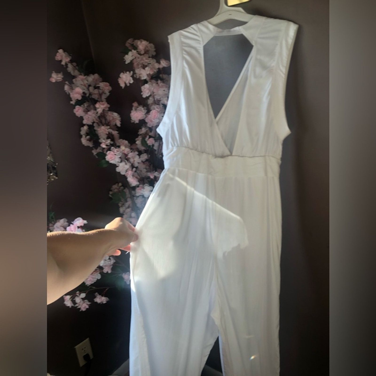 Free People White romper jumper one piece set Size 25" / US 0 / IT 36 - 2 Thumbnail