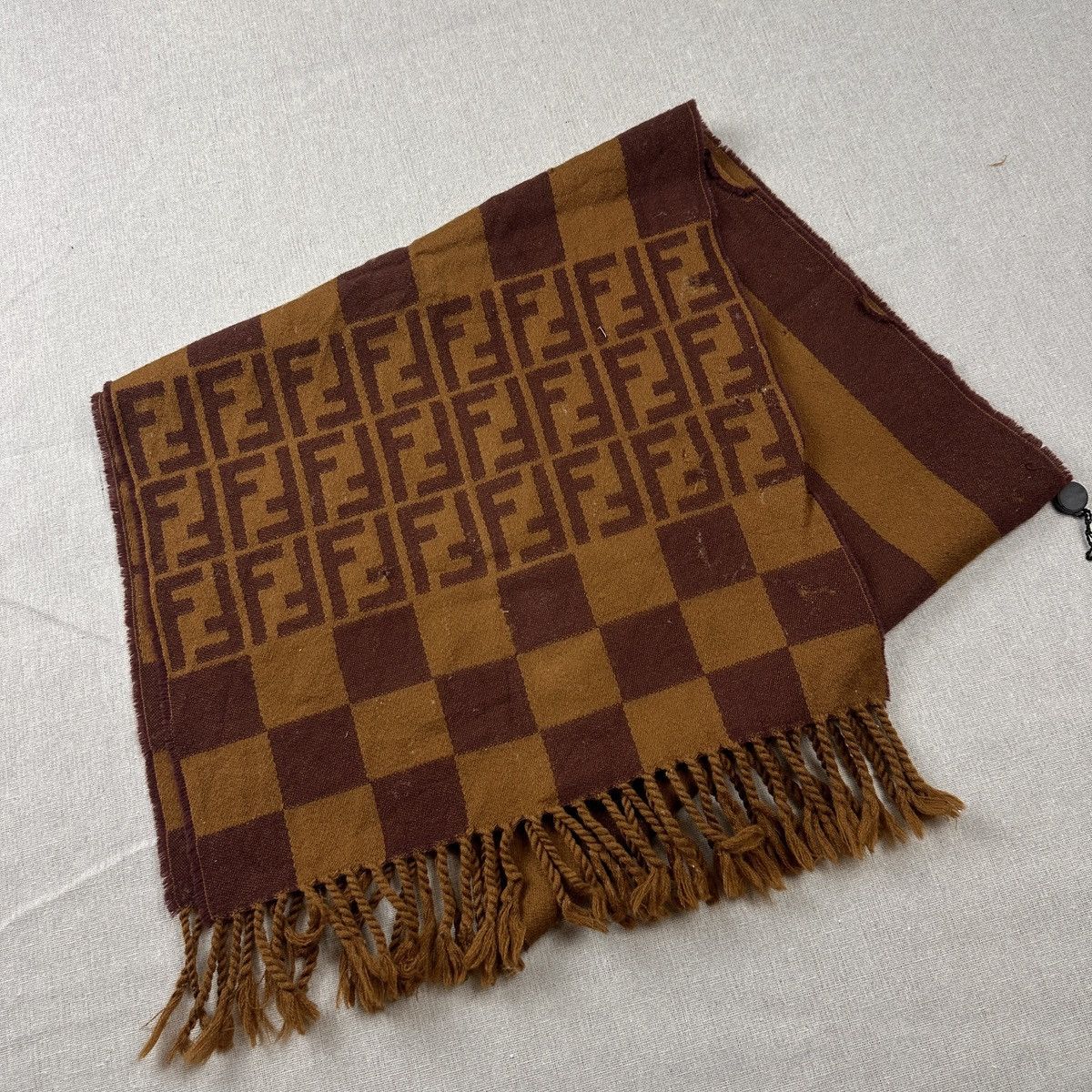Fendi Fendi Scarf Wool Muffler Neck Wrap Size ONE SIZE - 1 Thumbnail