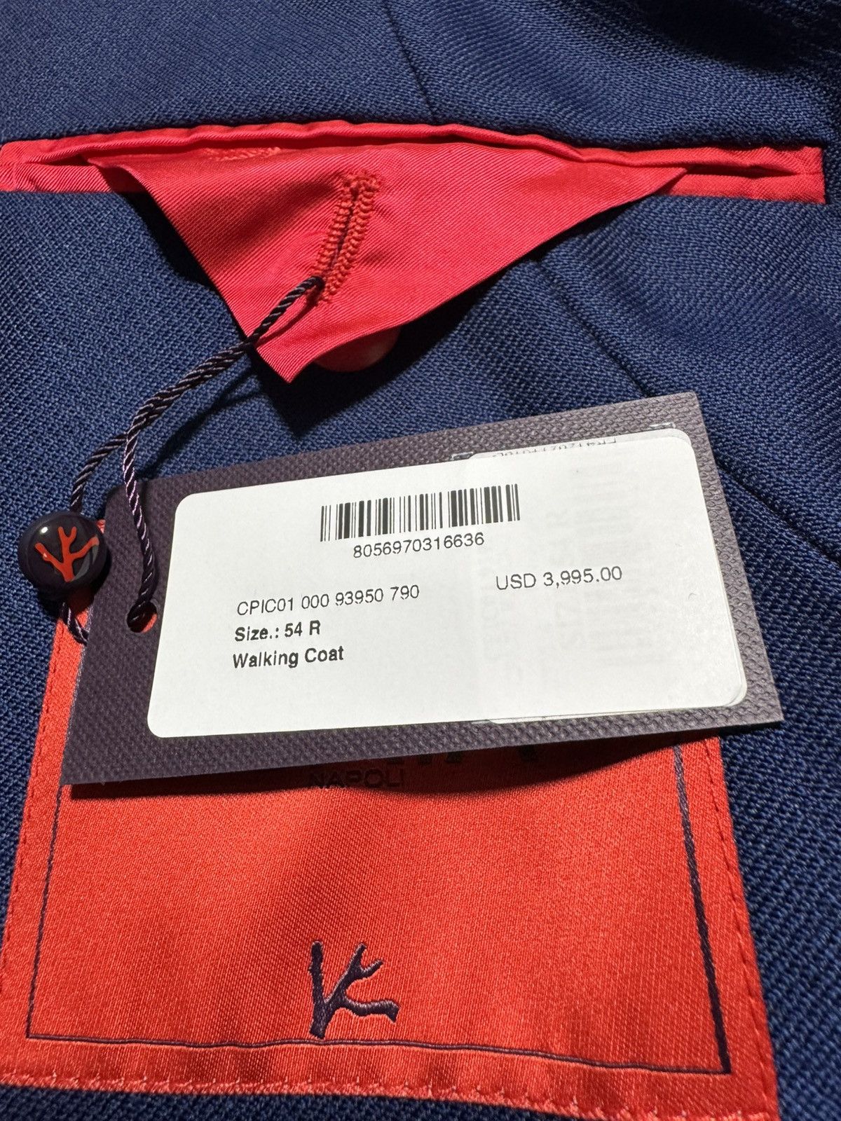 Isaia Napolii Isaia Napoli Mens Luxury Cashmere/Silk Blue Blazer Size US L / EU 52-54 / 3 - 18 Thumbnail