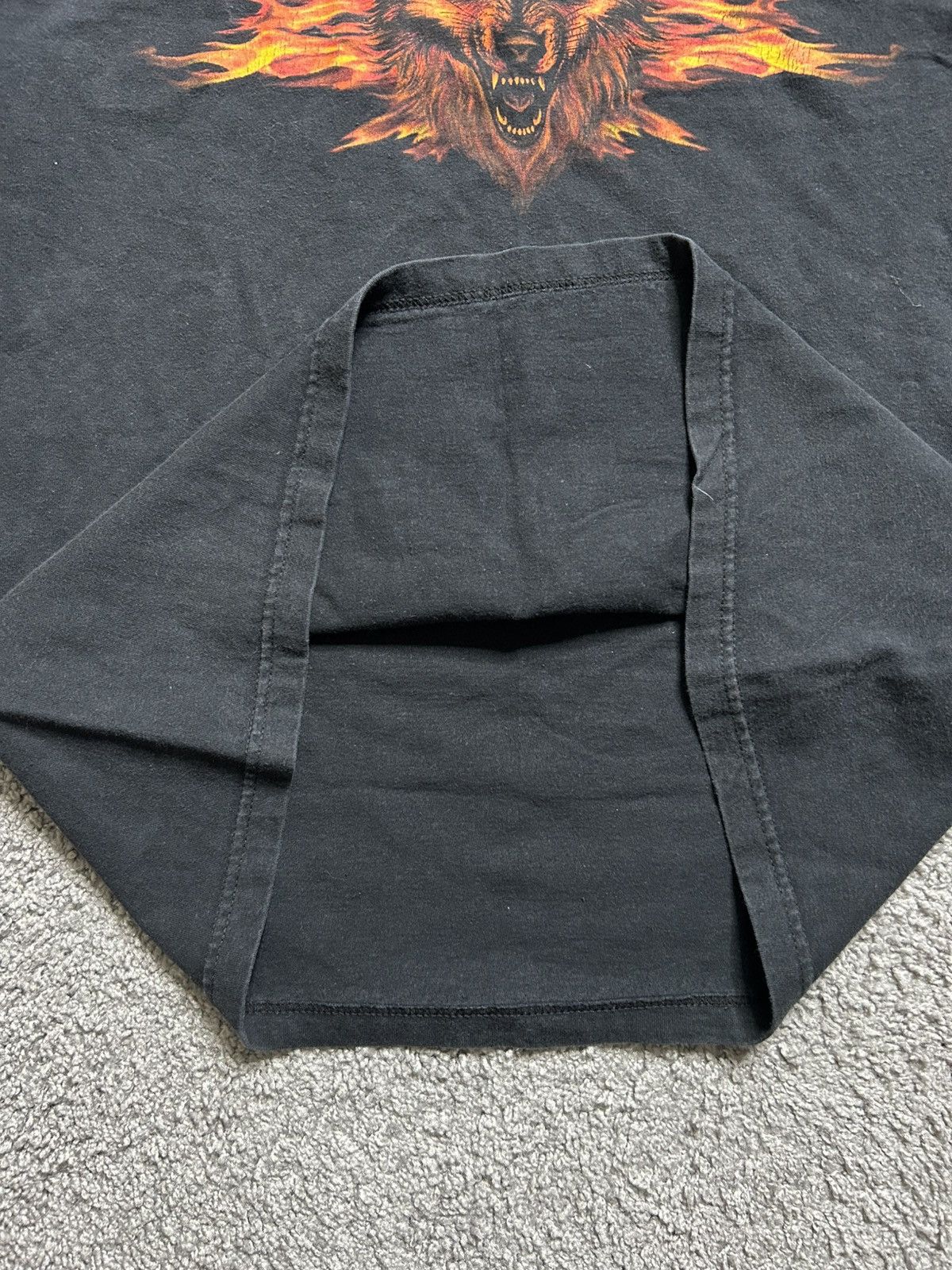 Harley Davidson Vintage Y2K Harley Wolf Flame Tee Made in USA Las Vegas Size US L / EU 52-54 / 3 - 4 Thumbnail