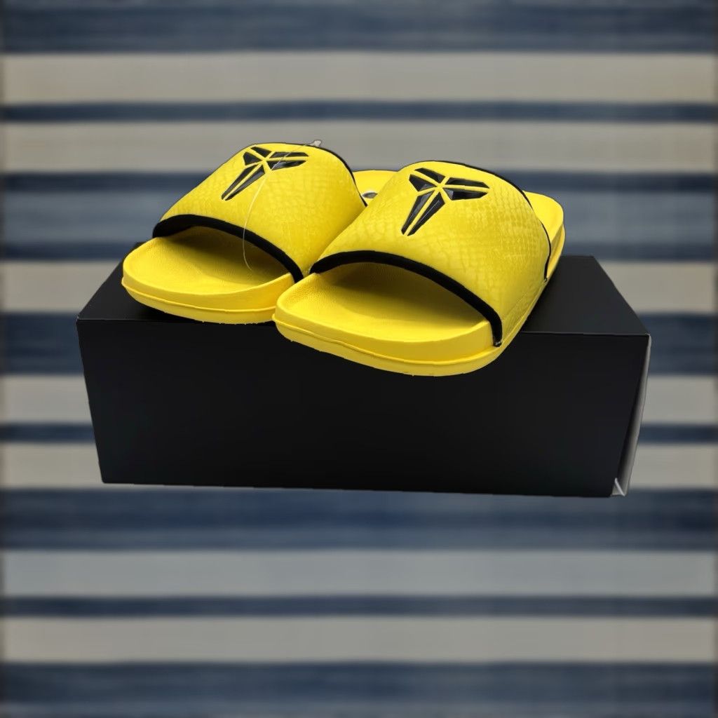Nike Nike Kobe Off Court Slides Mens 9 Womens 10 Sandal Yellow Mamba NEW Size US 9 / IT 39 - 1 Thumbnail