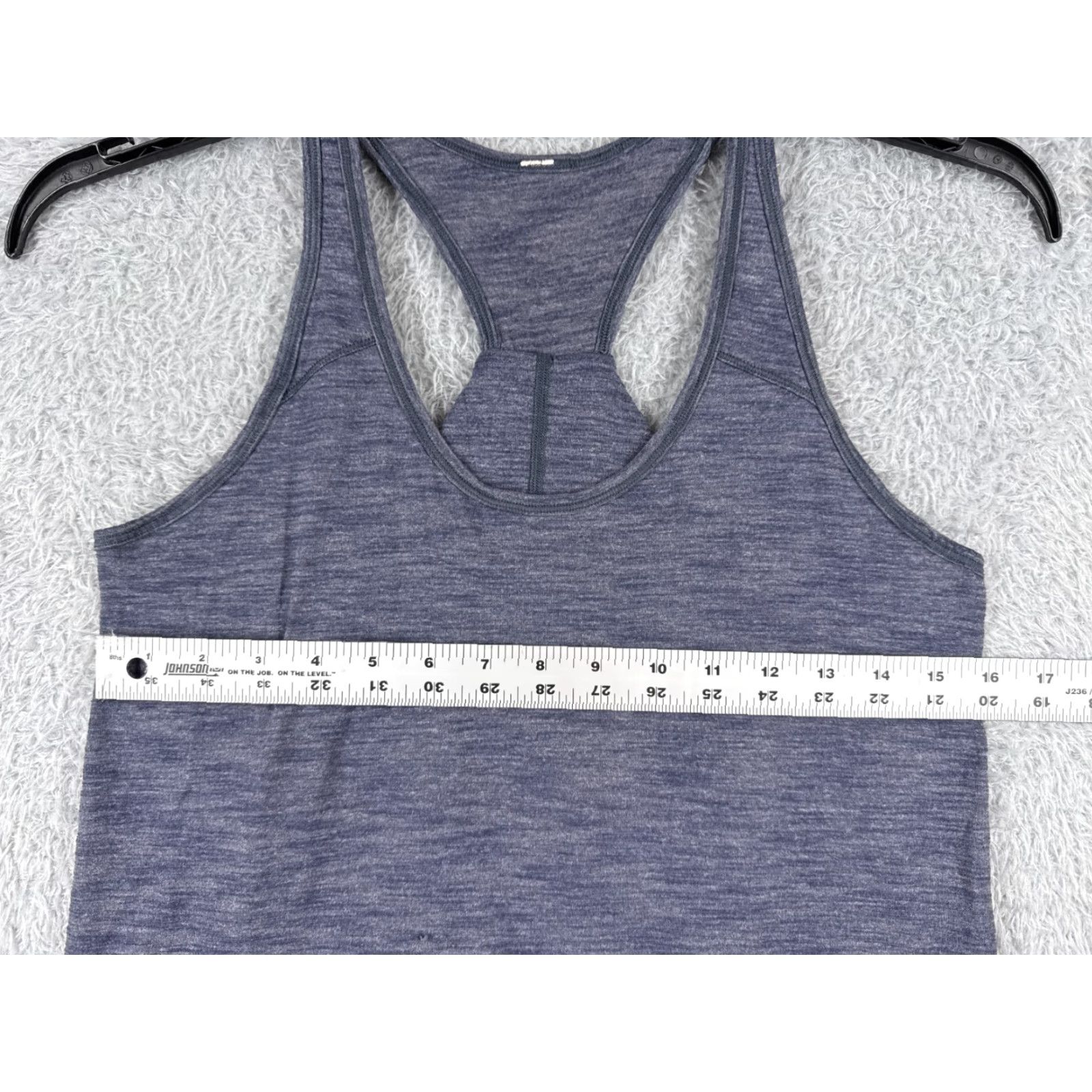 Lululemon Lululemon Shirt Women 4 Blue Heather Essential Tank Luon Fabric Yoga W1NI7S - Casual, Workwear - Sleeveless Racerback Size S / US 4 / IT 40 - 6 Thumbnail