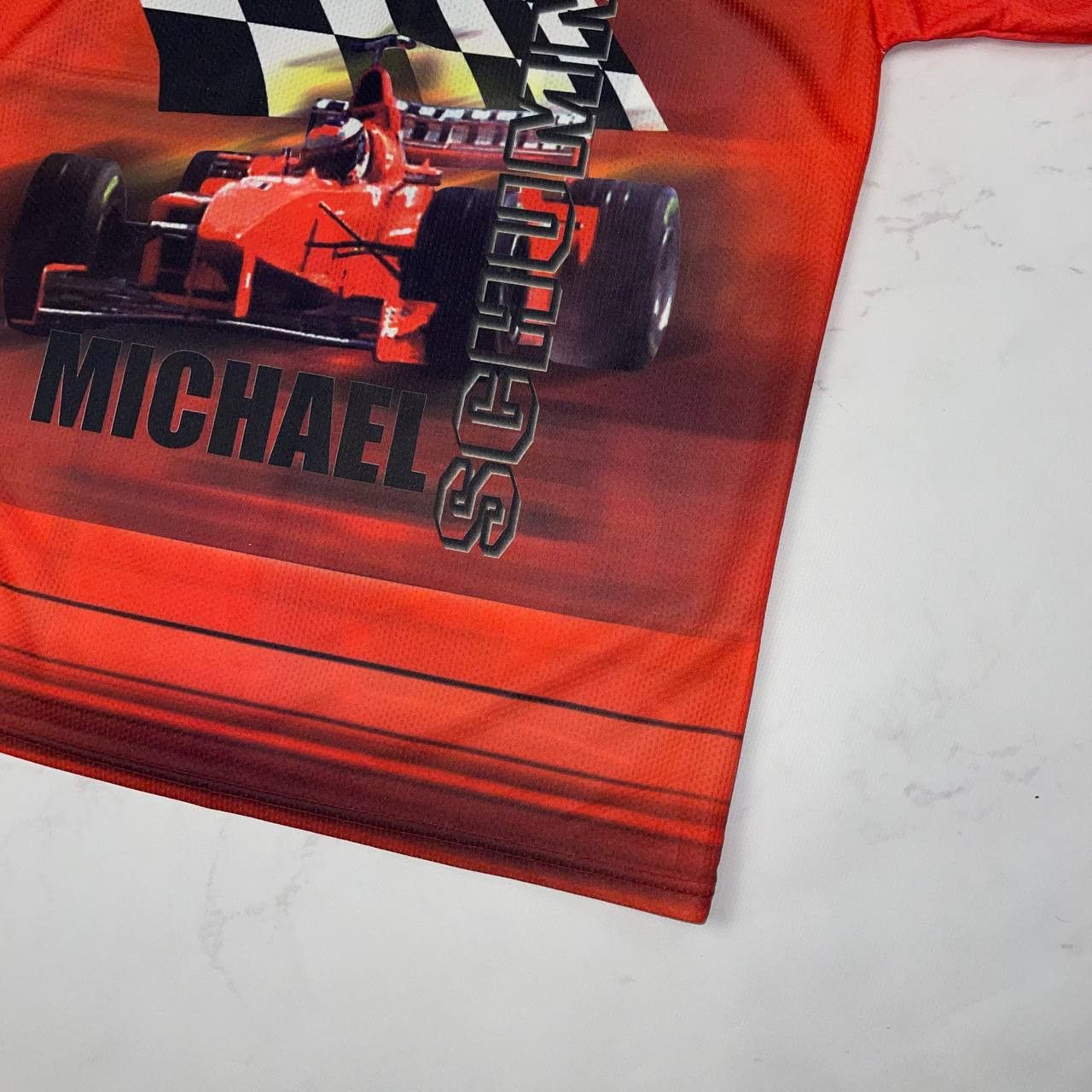 Vintage VINTAGE 90S F1 MICHAEL SCHUMACHER AOP JERSEY Size US M / EU 48-50 / 2 - 12 Thumbnail