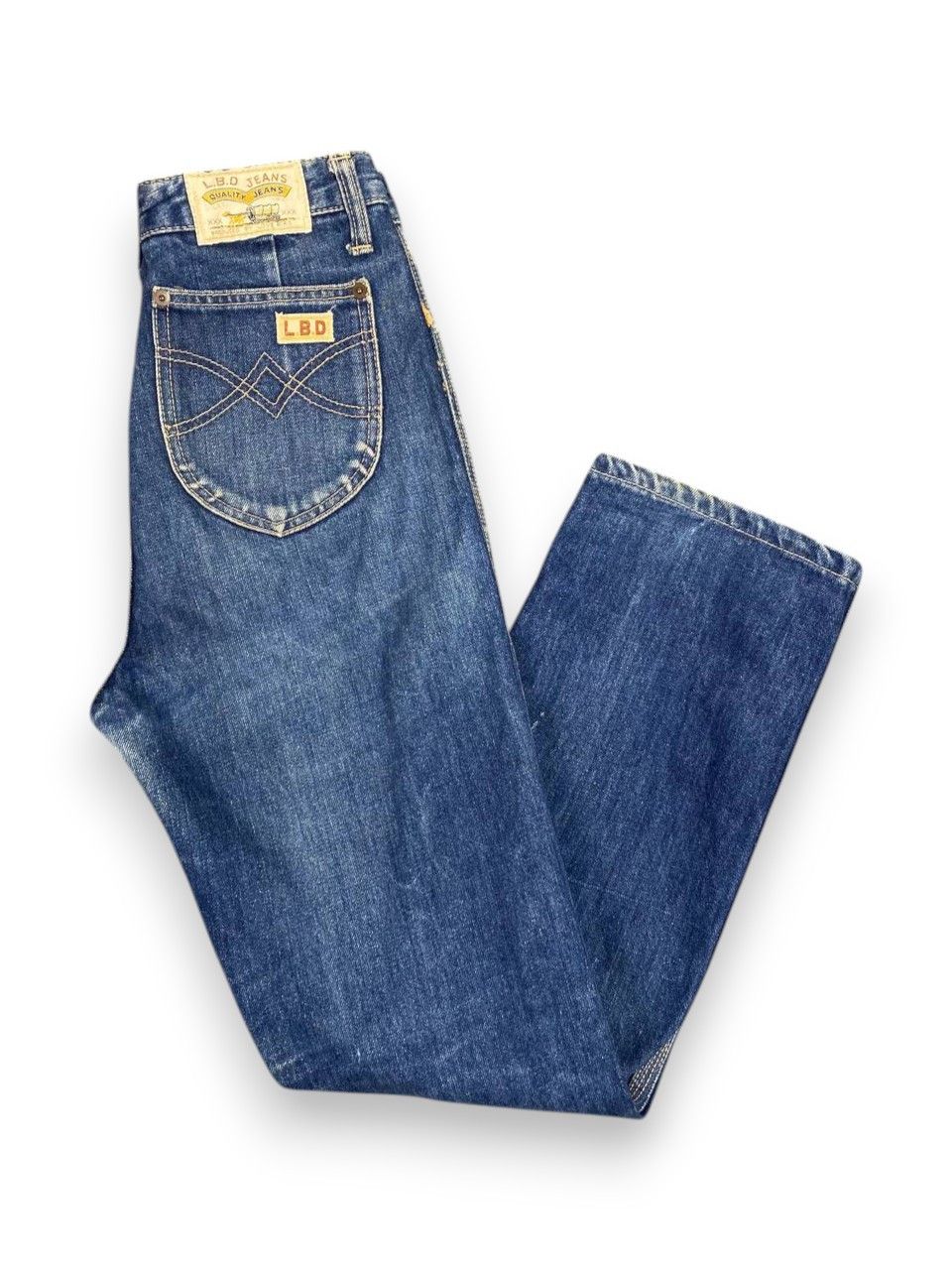 Vintage vintage lovebird highwaist denim talon zipper Size US 27 - 1 Thumbnail