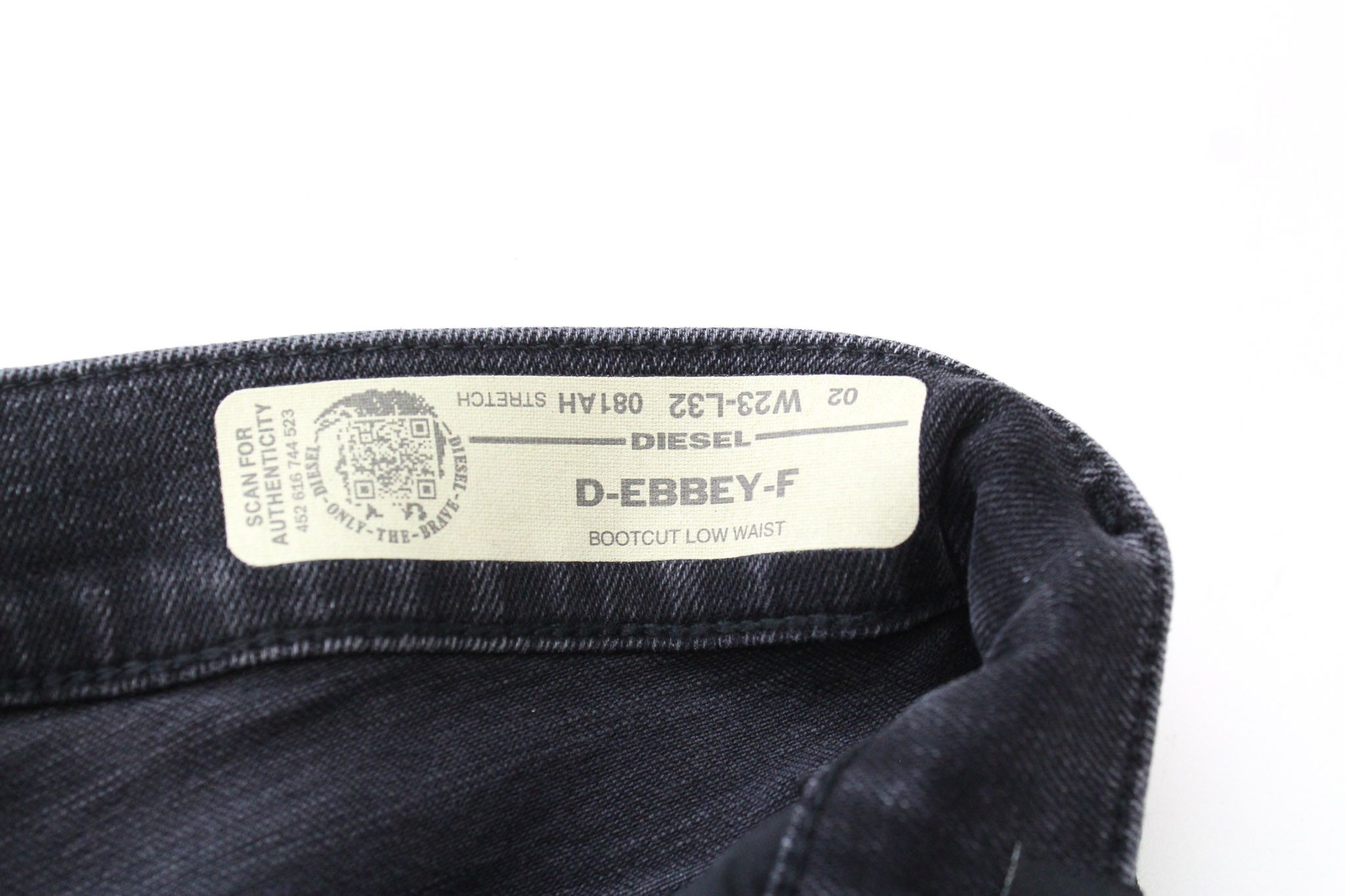 Diesel D-EBBEY-F 081AH W23/L32 Dark Grey Bootcut Jeans 70529 Size 23" - 6 Thumbnail