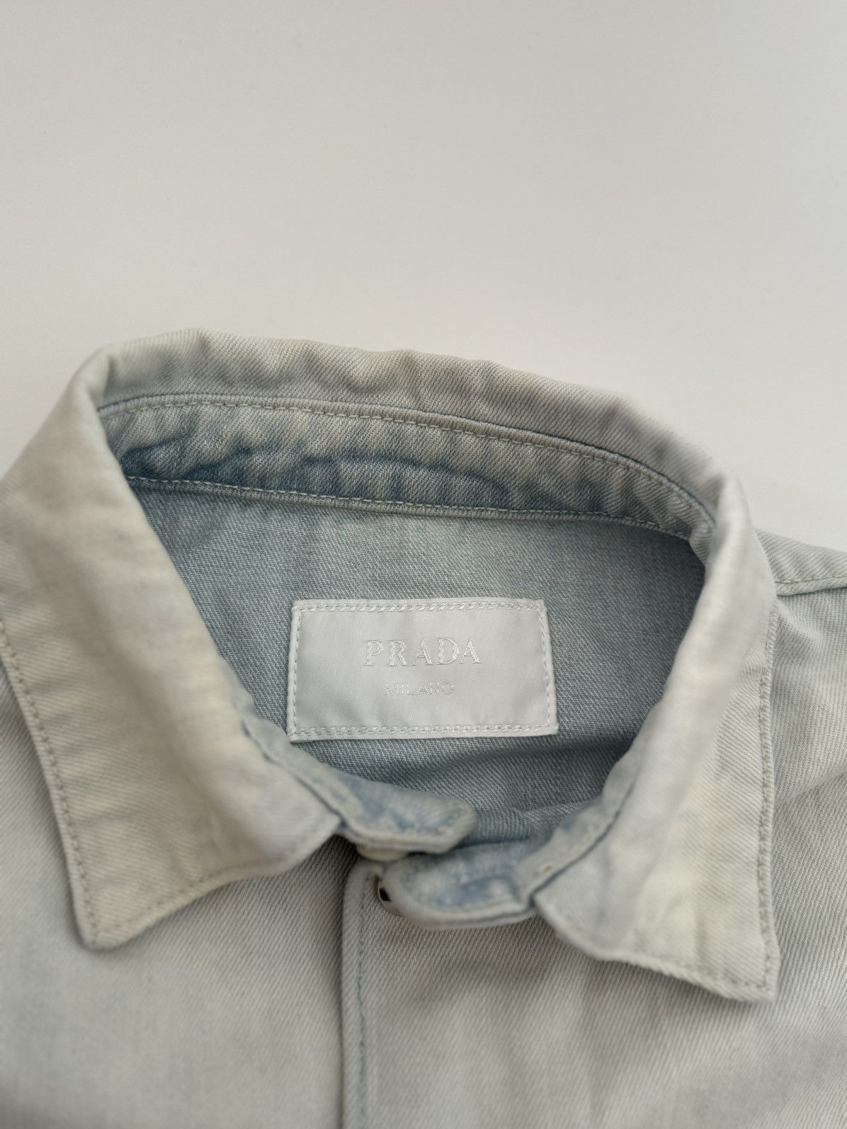 Prada Prada Bleacher Denim Shirt Size US S / EU 44-46 / 1 - 5 Thumbnail