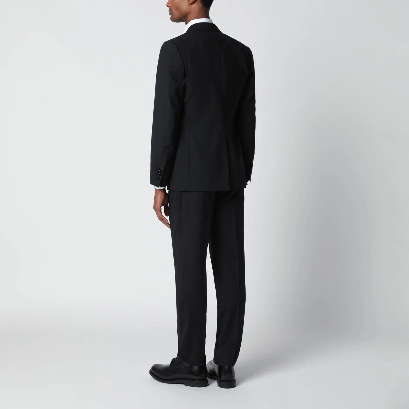 Lardini o1d2blof0526 Single-breasted Wool-blend Suits in Black Size US L / EU 52-54 / 3 - 4 Thumbnail