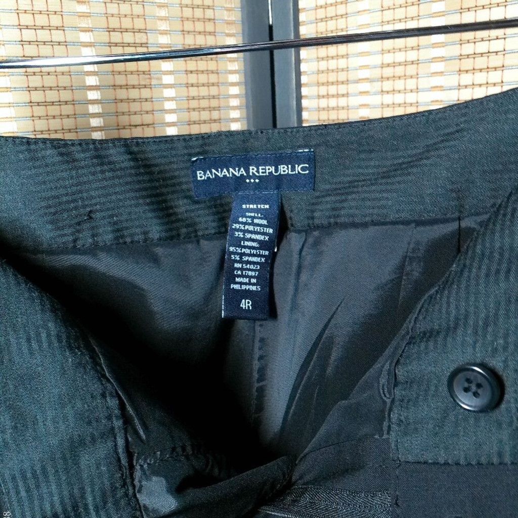 Banana Republic Banana Republic Black Hidden Button Trouser Size 27" / US 4 / IT 40 - 4 Thumbnail
