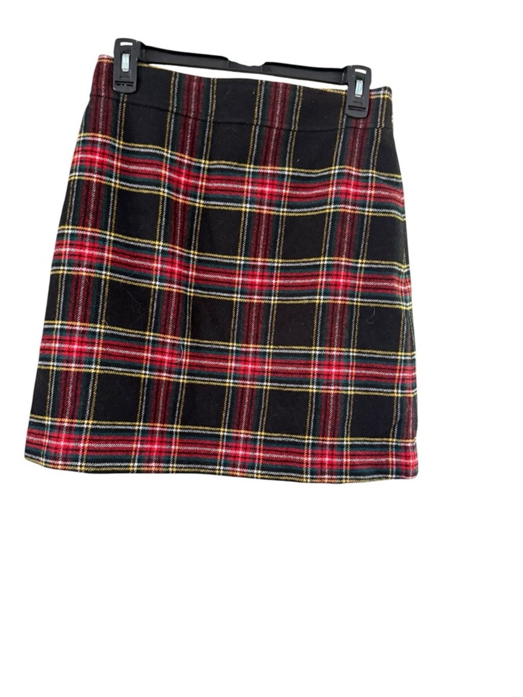 J.Crew Women's J.Crew Plaid Mini Skirt Black Red Size 4 Size 27" / US 4 / IT 40 - 3 Thumbnail