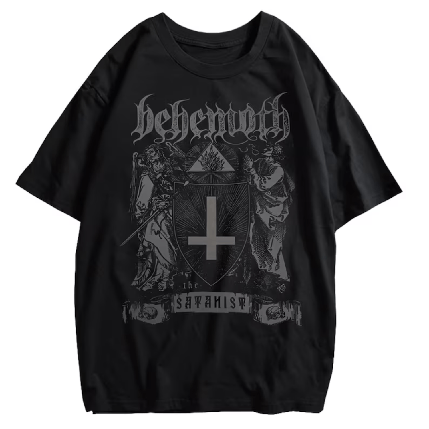 Japanese Brand × Vintage Gothic Satanic Shirt, Y2K Grunge Shirt Size US L / EU 52-54 / 3 - 1 Thumbnail