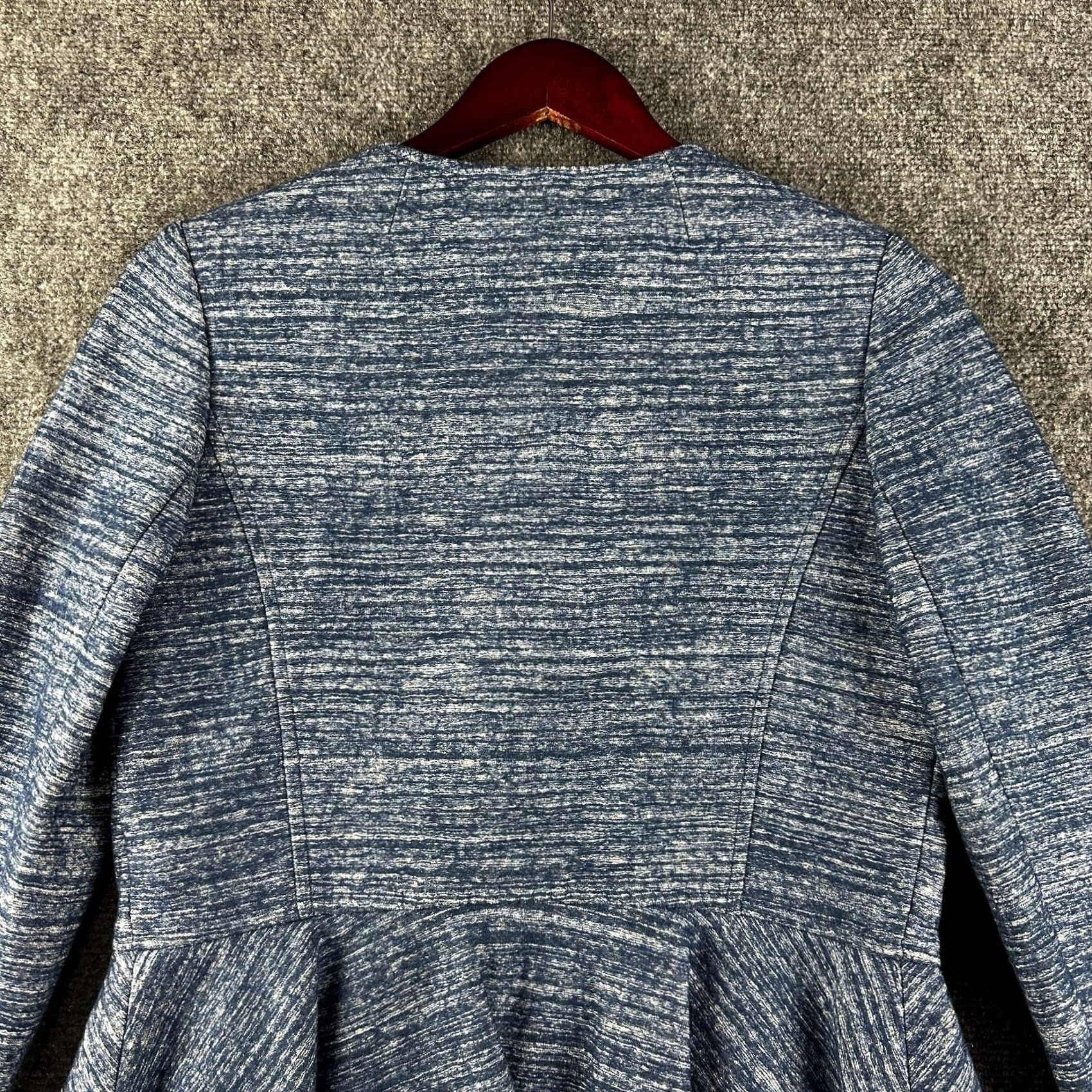 Banana Republic Banana Republic Cardigan Sweater Women 2 Blue Lined Fluted Hem Knit Regular Size 2 Dressy Casual Modern Classic Size XS / US 0-2 / IT 36-38 - 8 Thumbnail