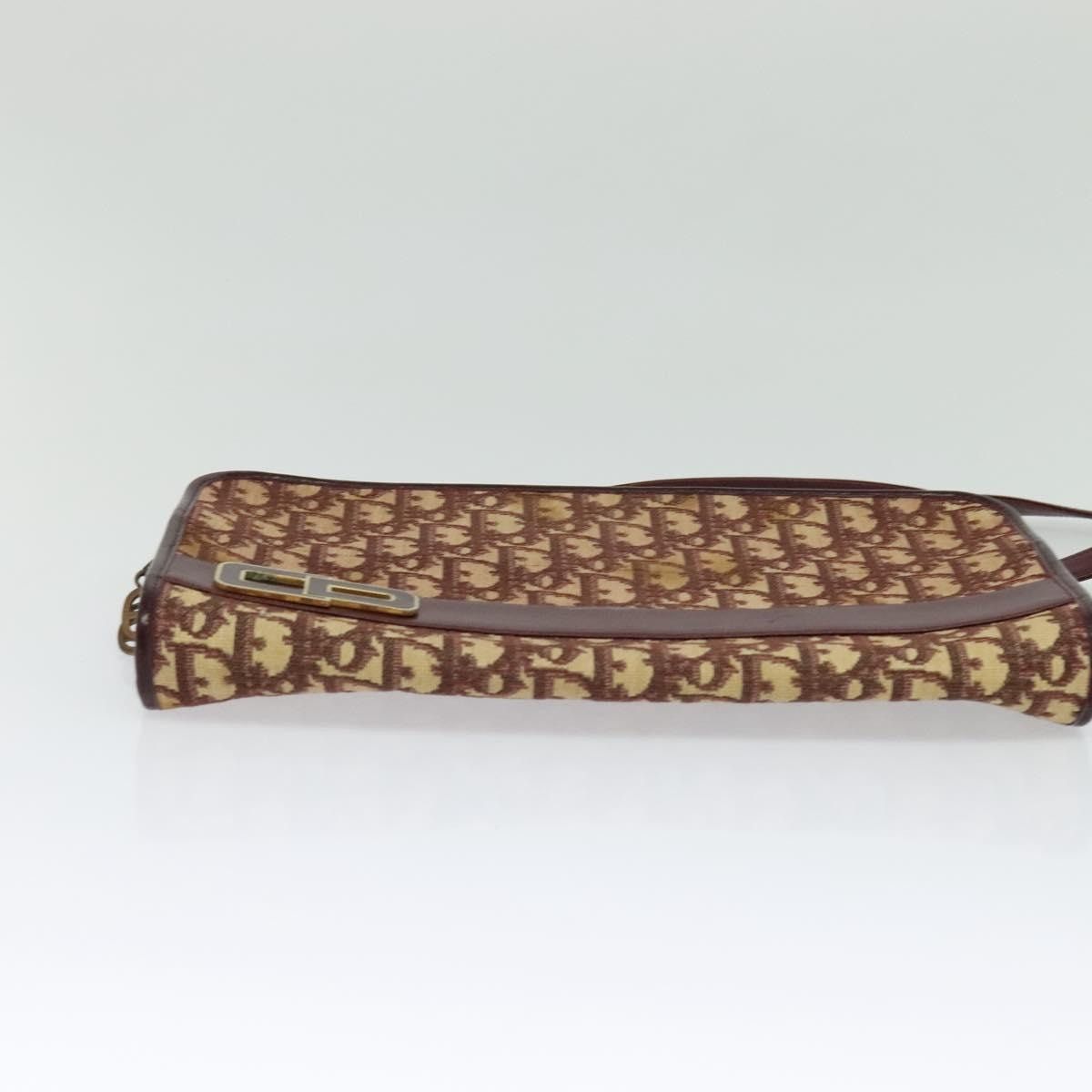 Dior DIOR Trotter Canvas Shoulder Bag Red Gold Size ONE SIZE - 9 Thumbnail