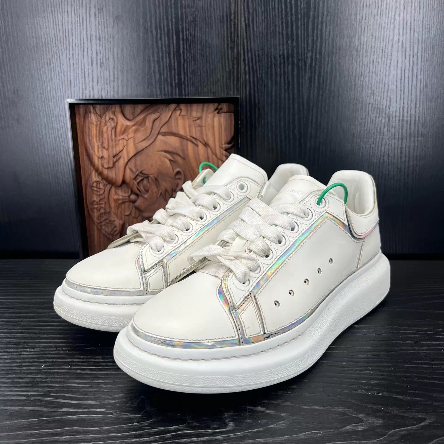 Alexander McQueen Alexander McQueen White Color Trim Size 45 Size US 12 / EU 45 - 1 Thumbnail